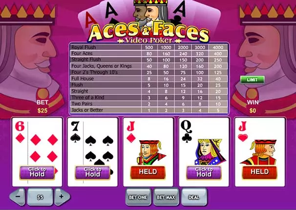 aces and faces screenshot