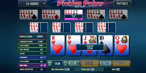 pickem poker screenshot