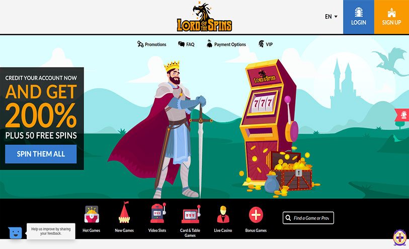 Lord Of The Spins Casino No Deposit Bonus Lord Of The Spins Casino No Deposit Bonus