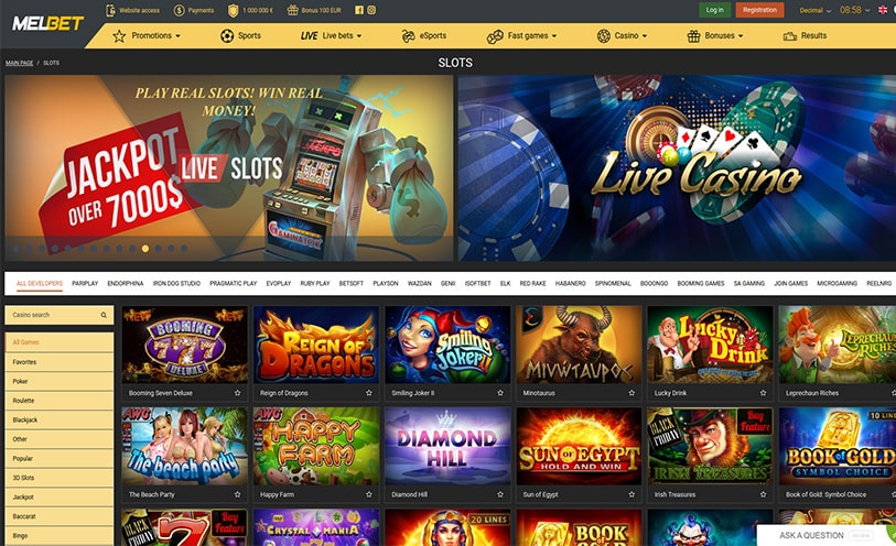 Melbet Online Casino Ve Oyunlar